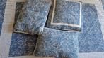 Riviera Maison Plaid met Kussens., Ophalen, Gebruikt, Blauw