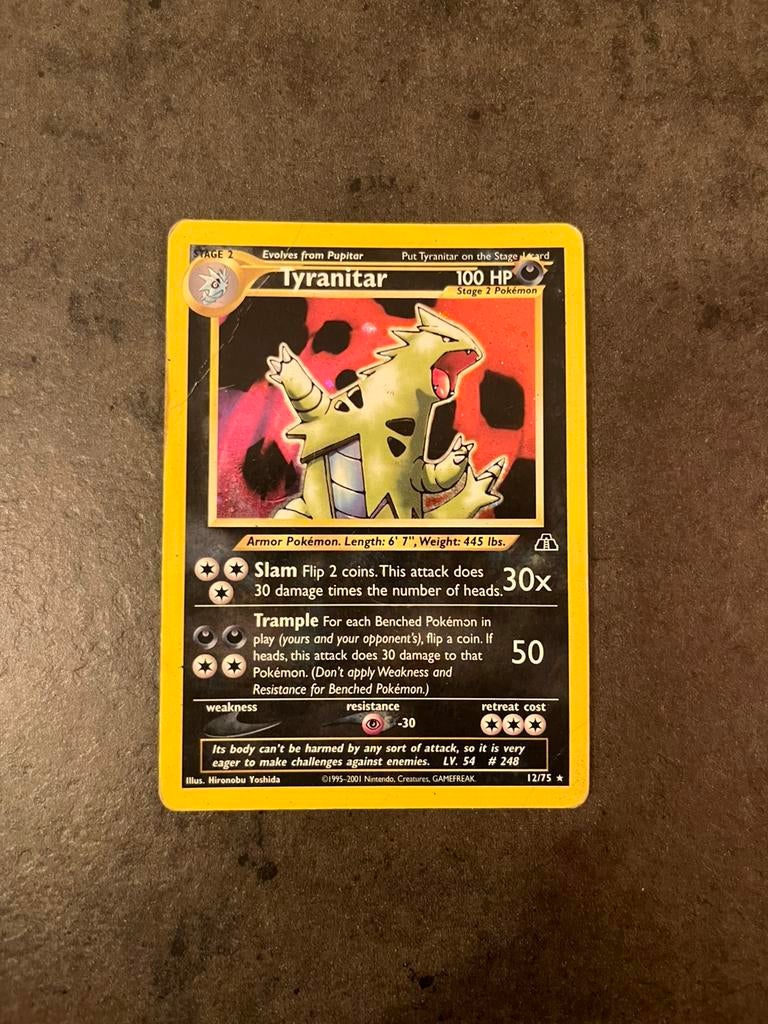 Tyranitar holofoil, Ophalen, Zo goed als nieuw