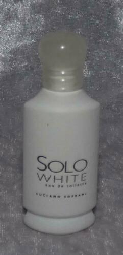Volle parfum mini -  Solo white, Verzamelen, Parfumverzamelingen, Zo goed als nieuw, Miniatuur, Gevuld, Ophalen of Verzenden