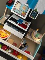 Speelkraam/marktkraam met kassa en accesoires, Kinderen en Baby's, Ophalen of Verzenden, Zo goed als nieuw, Hout