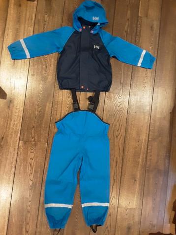 Helly hansen regenpak jas en broek buitenspeelpak 110 beschikbaar voor biedingen