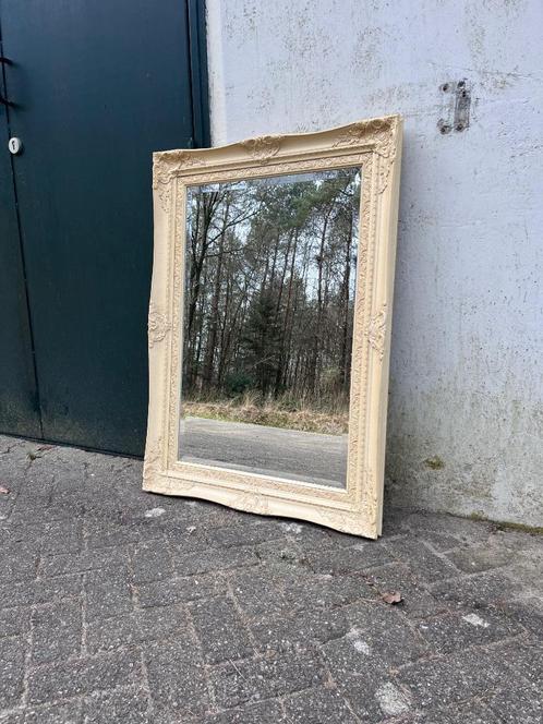 Grote spiegel met lijst, Huis en Inrichting, Woonaccessoires | Spiegels, Gebruikt, 75 tot 100 cm, 100 tot 150 cm, Rechthoekig