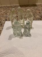 Glazen kerststal  beeldjes - Set van 5, Ophalen of Verzenden