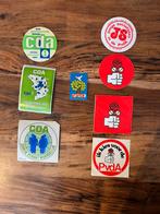 Jaren tachtig politieke stickers, VVD, CDA, PVDA, Verzamelen, Stickers, Ophalen of Verzenden, Zo goed als nieuw, Overige typen