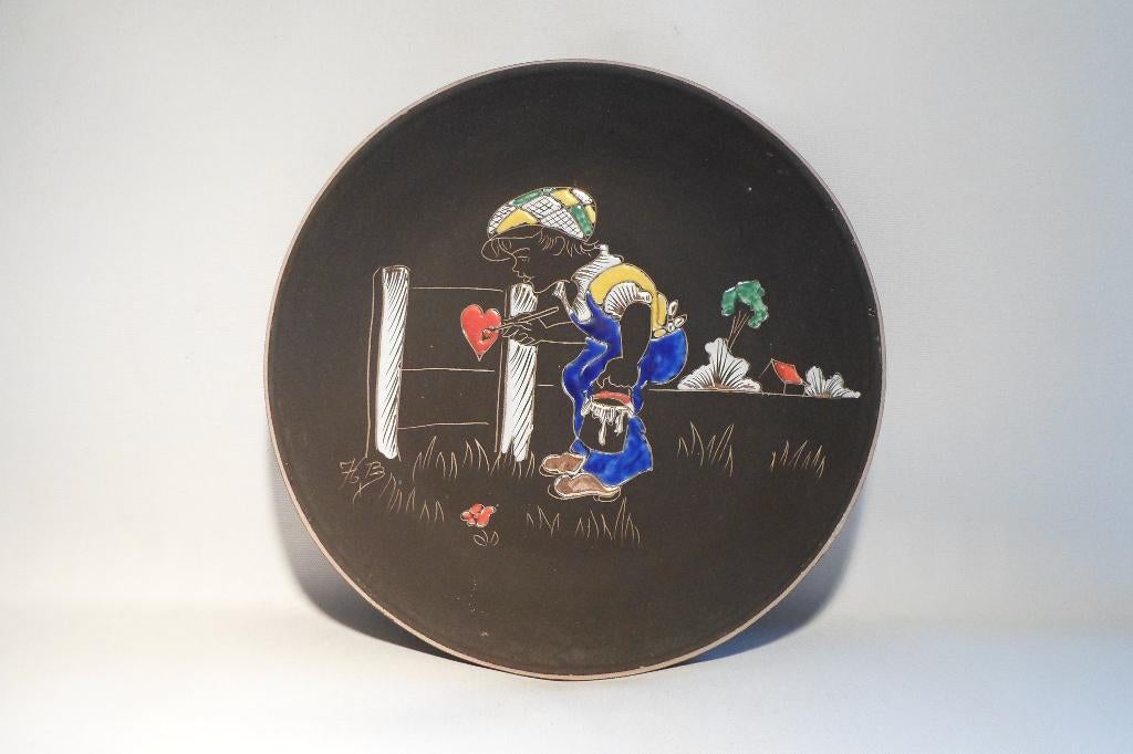 Ruscha Wandbord Boer Jongen, Ophalen of Verzenden