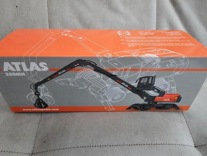 ATLAS 350 MH Overslagkraan met poliepgrijper nieuw, Hobby en Vrije tijd, Modelauto's | 1:50, Nieuw, Hijskraan, Tractor of Landbouw