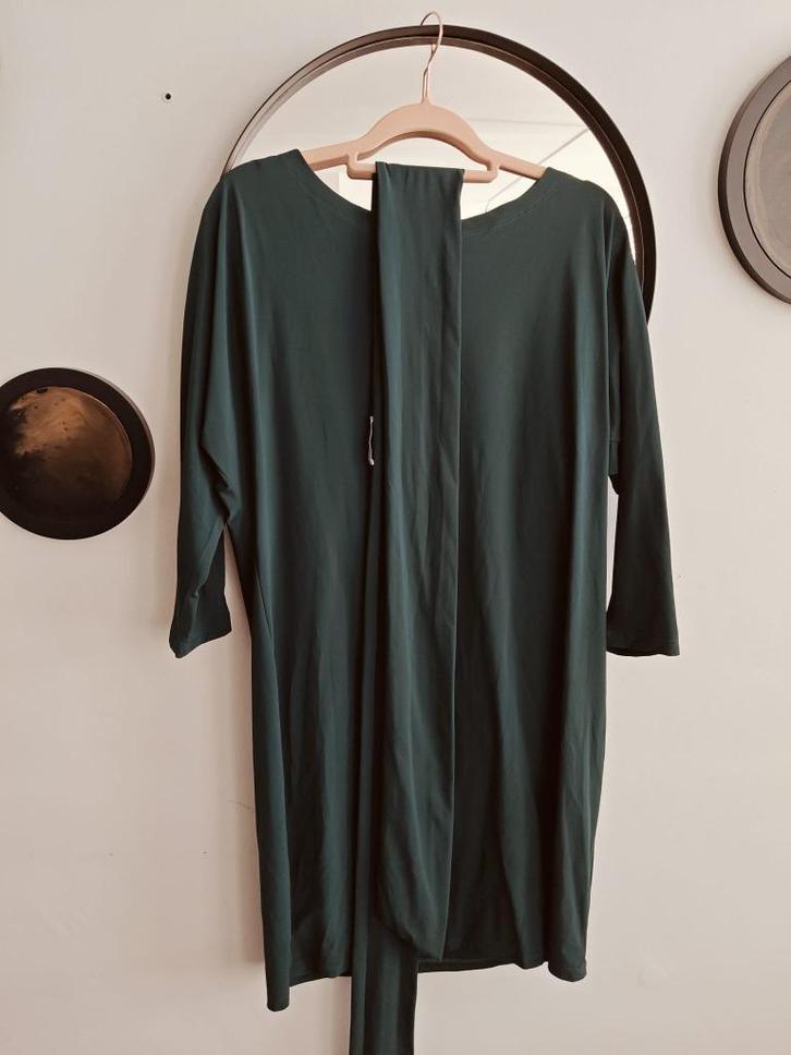 LaDress Carla donker(fles)groen maat XL, Kleding | Dames, Jurken, Zo goed als nieuw, Maat 46/48 (XL) of groter, Groen, Boven de knie