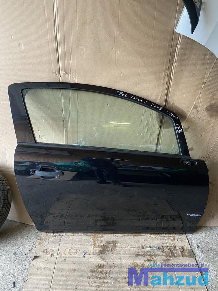 OPEL CORSA D ZWART Z20R Rechter rechts deur portier 3 deurs, Auto-onderdelen, Carrosserie en Plaatwerk, Deur, Opel, Gebruikt, Ophalen of Verzenden