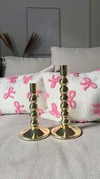 Gouden bubble kandelaars, Huis en Inrichting, Woonaccessoires | Kandelaars en Kaarsen, Overige kleuren, Nieuw, Ophalen of Verzenden
