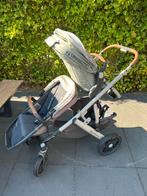 UPPAbaby tweelingkinderwagen + reiswieg, Gebruikt, Duowagen, Combiwagen, Ophalen