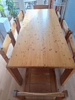 Lundia eettafel met 8 stoelen, Ophalen, Gebruikt, 50 tot 100 cm, Vijf personen of meer