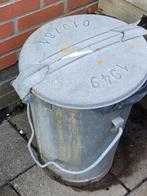 Zinken vuilnisbak vuilnis bak emmer vuilnisemmer, Ophalen, Gebruikt, 50 tot 75 cm, 40 liter of meer