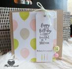 kaarten Stampin' Up! Happy birthday (ballonnen), Ophalen of Verzenden, Nieuw, Overige thema's