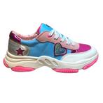 MIM-PI maat 32 sneaker lichtblauw/roze ster gratis verzenden, Kinderen en Baby's, Kinderkleding | Schoenen en Sokken, Schoenen