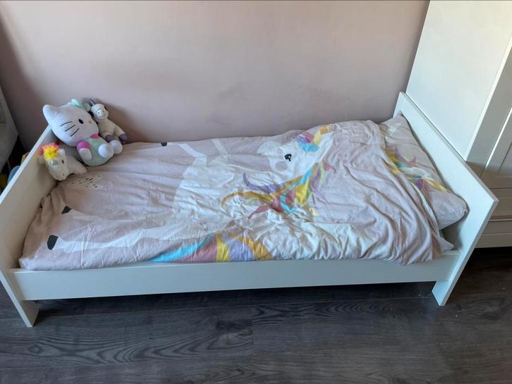 Peuterbed Felix mat wit 150x70 cm, Kinderen en Baby's, Kinderkamer | Bedden, Gebruikt, 140 tot 160 cm, 70 tot 85 cm, Matras, Ophalen