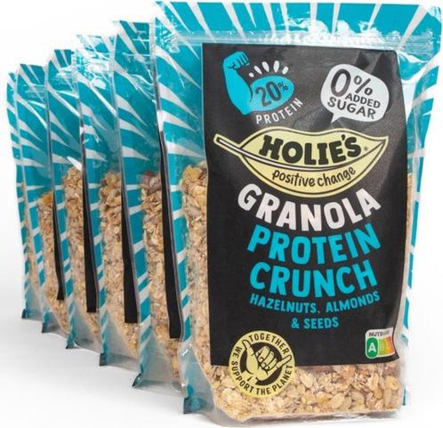 6x 350gr Holie's Granola protein crunch  - ontbijtgranen, Diversen, Levensmiddelen, Verzenden
