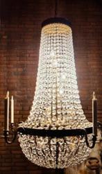 KOOPJE ! XXL Empire Zakkroonluchter geslepen glas - 300 cm, Huis en Inrichting, Lampen | Kroonluchters, Ophalen, Gebruikt, Glas