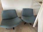 Twee fauteuils petrol, Huis en Inrichting, Ophalen, Gebruikt, 75 tot 100 cm, Metaal