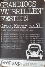 Poster VW brillen festijn 1988, Rechthoekig Staand, Ophalen of Verzenden, Zo goed als nieuw, A1 t/m A3
