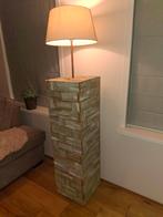 Vloerlamp houtjes, Ophalen, Hout, 150 tot 200 cm, Landelijk
