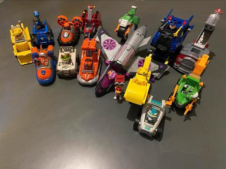 Paw patrol pups meerdere voertuigen, Kinderen en Baby's, Speelgoed | Speelgoedvoertuigen, Gebruikt, Ophalen