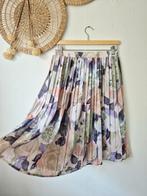 Vintage pastel 80s plooirok S-L, Kleding | Dames, Maat 42/44 (L), Ophalen of Verzenden, Zo goed als nieuw, Vintage