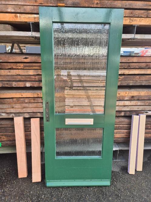 Voordeur buitendeur deur 211x87,5cm dubbel glas ( 046 ), Doe-het-zelf en Verbouw, Deuren en Horren, Gebruikt, Buitendeur, 200 tot 215 cm
