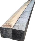 2 Hardhouten palen / balken 20x20 cm / 3.90 m lang- nr: HB42