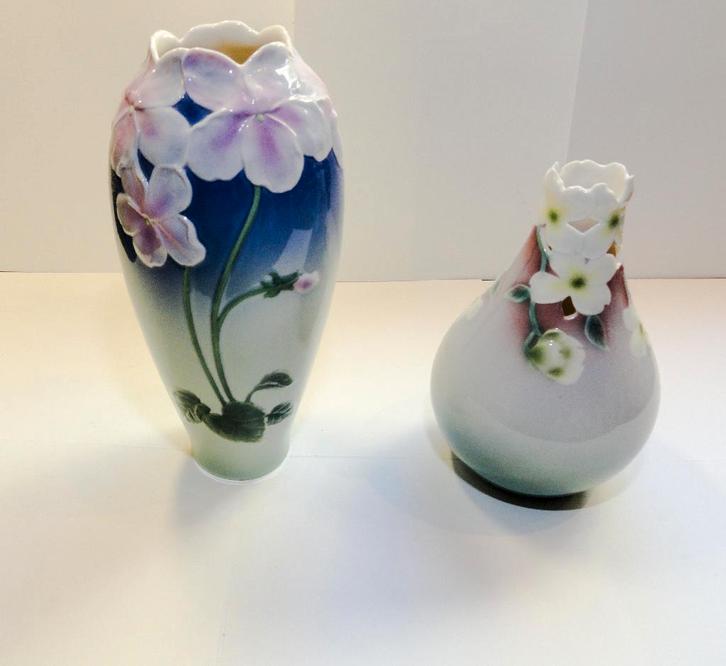 2 art nouveau porseleinen vazen  - Franz, Antiek en Kunst, Antiek | Vazen, Ophalen of Verzenden