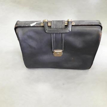 Jaren '60 aktetas zwart, vintage aktetas beschikbaar voor biedingen