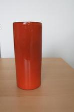 Vintage, retro oranje vaasje., Ophalen, Gebruikt, Aardewerk of Porselein, Oranje