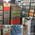 Opbergbakken Stapelbakken Kist Krat Magazijnbak Kasten SALE, Ophalen, Minder dan 50 cm, Nieuw, Metaal