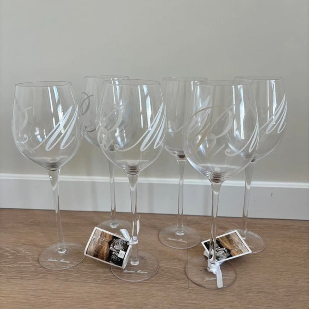 Wijnglazen Rivièra Maison, Verzamelen, Glas en Borrelglaasjes, Ophalen of Verzenden, Zo goed als nieuw, Overige typen