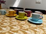 12 Koffie kopjes retro vintage 3s pastel, Huis en Inrichting, Keuken | Servies, Ophalen, Zo goed als nieuw, Overige stijlen, Kop(pen) en/of Schotel(s)