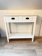 Witte Sidetable met Lades, Huis en Inrichting, Tafels | Sidetables, Ophalen, 50 tot 100 cm, Zo goed als nieuw, Overige houtsoorten