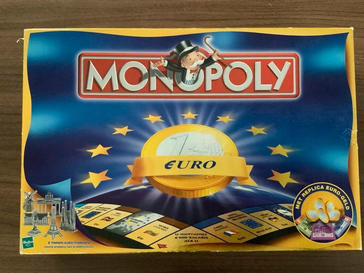 Monopoly Euro Editie - Gebruikt, Hobby en Vrije tijd, Gezelschapsspellen | Bordspellen, Gebruikt, Drie of vier spelers, Ophalen