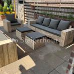 Steigerhout Loungeset Loungebank Hoekbank Tuinbank Bank, Tuin en Terras, Tuinsets en Loungesets, Nieuw, Tuinset, Ophalen of Verzenden