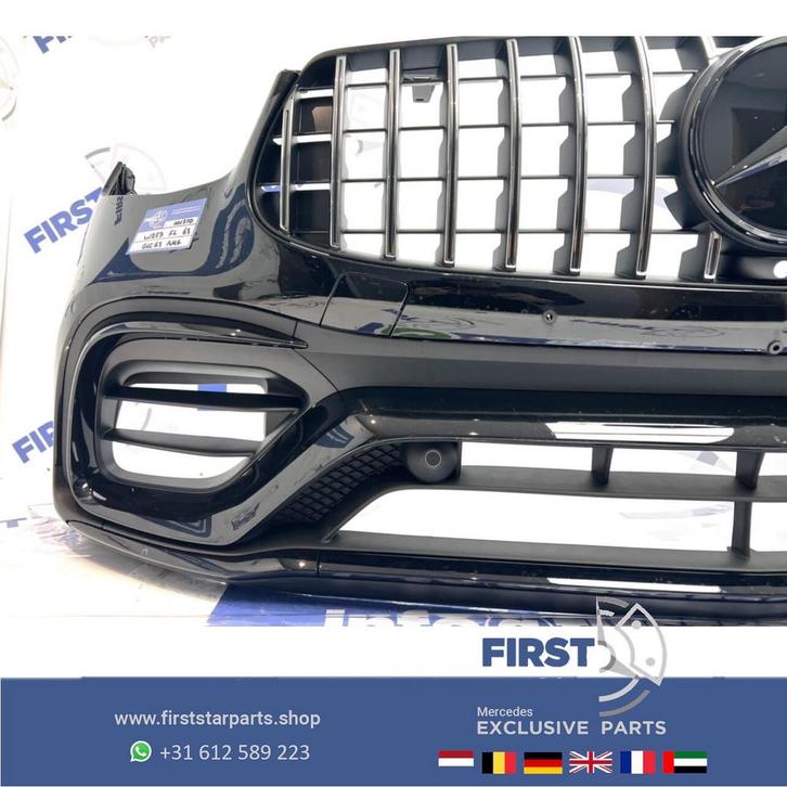 W253 C253 FACELIFT GLC63 AMG VOORBUMPER COMPLEET ZWART Merce, Auto-onderdelen, Carrosserie en Plaatwerk, Bumper, Mercedes-Benz
