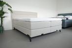 LUXE BOXSPRING 180 X 200 BEIGE - GEVEERDE ONDERBOXEN, Beige, Ophalen of Verzenden, 180 cm, 200 cm