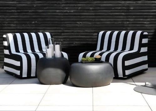 Vtwonen Pebble bijzettafels set van 2 antraciet NIEUW!, Huis en Inrichting, Tafels | Salontafels, Zo goed als nieuw, Minder dan 50 cm
