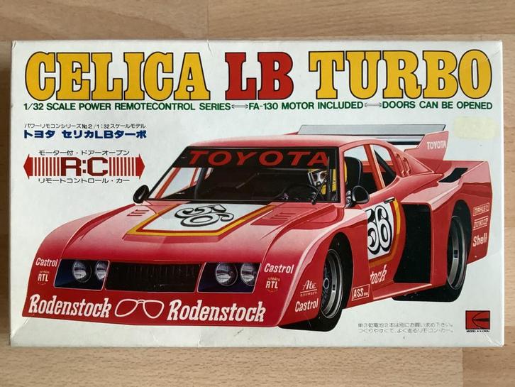 bestuurbare RC celica LB turbo 1/32 met motor bouwdoos kawai, Hobby en Vrije tijd, Modelbouw | Radiografisch | Auto's, Nieuw, Auto onroad