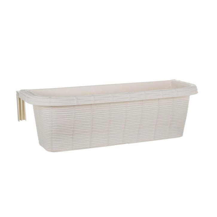 Bama Fioriera Bloem-Balkonbak 60x20x18.5 cm Wit, Tuin en Terras, Bloembakken en Plantenbakken, Nieuw, Hout, Minder dan 30 cm, Minder dan 60 cm