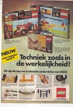 Retro reclame 1977 Lego Technic grote tractor bouwdoos, Verzamelen, Retro, Overige typen, Ophalen of Verzenden