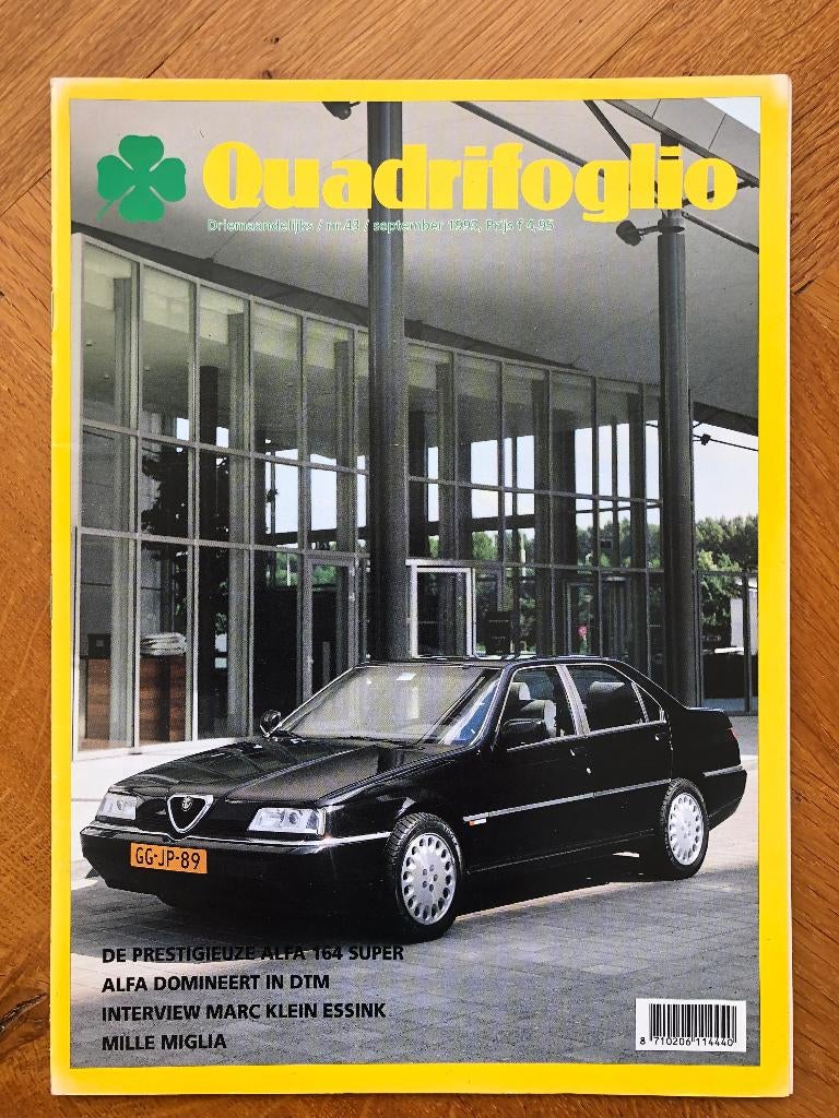 Alfa Romeo tijdschrift Quadrifoglio nr. 43 september 1993, Alfa Romeo, Nieuw, Ophalen of Verzenden, Alfa Romeo