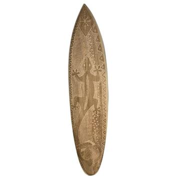 Gecko (blank) - decoratief houten surfplank 150 cm beschikbaar voor biedingen