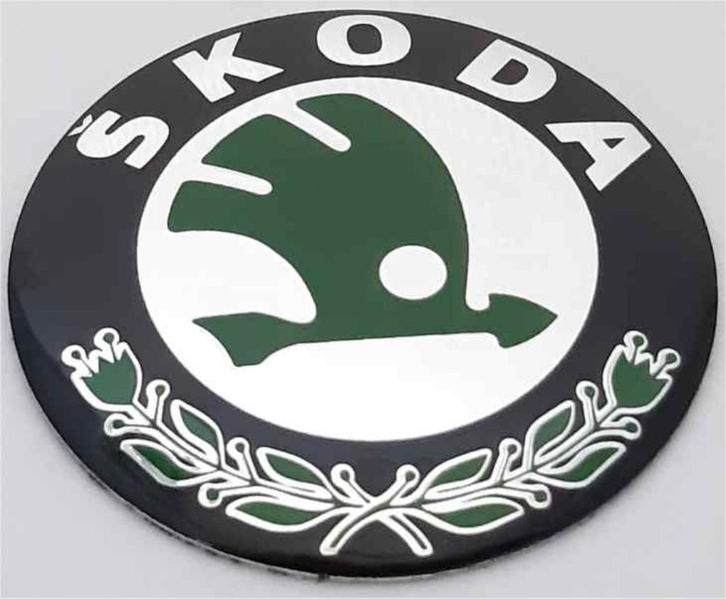 Skoda naafdop sticker #1, Auto diversen, Autostickers, Verzenden
