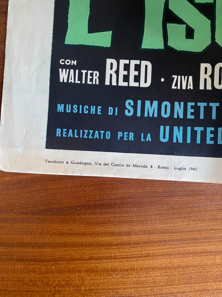 Grote vampier filmposter Macumbra L’Isola Dei Vampiri, Verzamelen, Posters, Deurposter of groter, Ophalen of Verzenden, Film en Tv