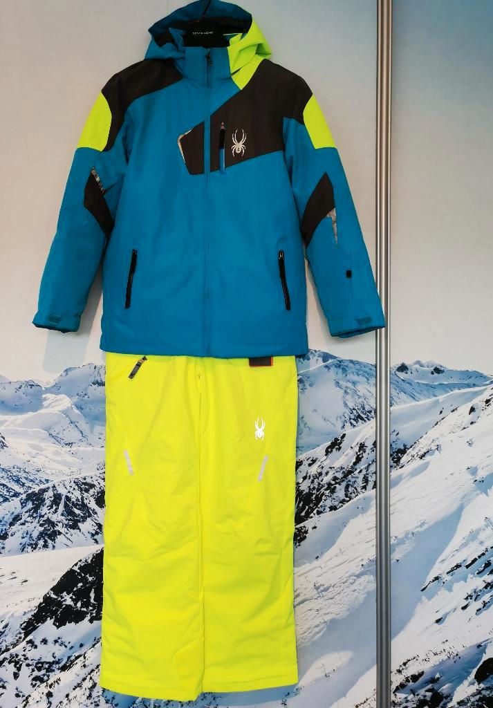 Spyder Junior Skipak, 178 / 20, Geel/groen/blauw, Kinderen en Baby's, Kinderkleding | Maat 176, Zo goed als nieuw, Jongen of Meisje