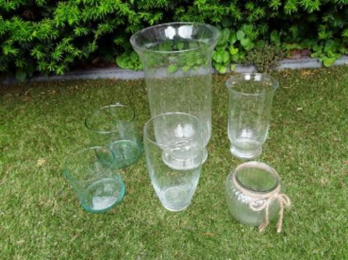VAZEN, glas allerlei maten en vormen, Huis en Inrichting, Woonaccessoires | Vazen, Zo goed als nieuw, Overige kleuren, Minder dan 50 cm