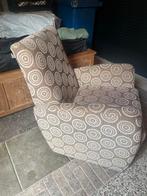 Comfortabele fauteuil met patroon, Huis en Inrichting, Fauteuils, Ophalen, Gebruikt, Minder dan 75 cm, Stof
